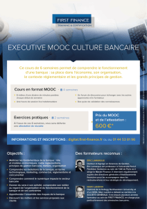 executive mooc culture bancaire - First Business MOOC