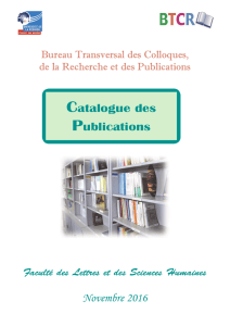 Catalogue des Publications Novembre 2016 - suaps