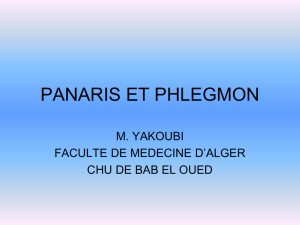 panaris et phlegmon - ceil@univ