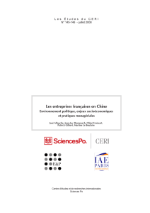 Les entreprises françaises en Chine
