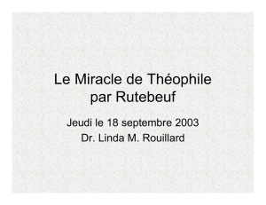 Le Miracle de Théophile par Rutebeuf