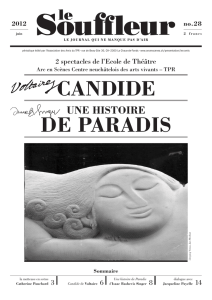 CandIde de ParadIS - Théâtre populaire romand