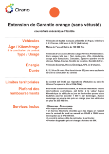 Garantie orange - Planète Auto Services