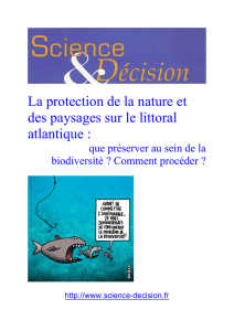 La protection de la nature et des paysages sur le littoral atlantique :
