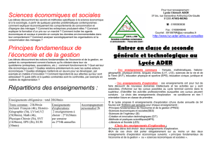 Classe de Seconde (dépliant) - Lycée Clément Ader - Athis-Mons