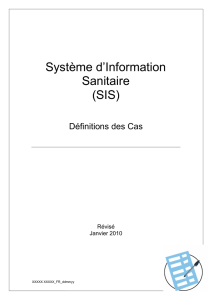 Système d`Information Sanitaire (SIS)
