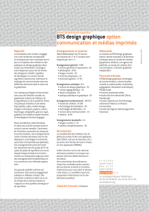 BTS design graphique option communication et médias