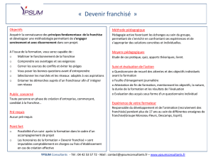 Devenir franchisé - Ypsum Consultants