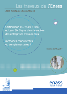 MBA 2008-2010 Nicolas BOUCQUEY Certification ISO vs