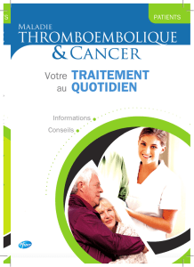 2013-REMIS_PATIENT - Groupe Francophone thrombose et cancer