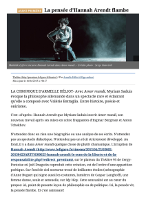 Le Figaro Premium - La p... d`Hannah Arendt flambe