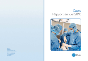 Capio Rapport annuel 2010