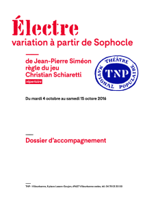 Le dossier d`accompagnement