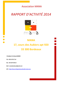 rapport d`activité 2014