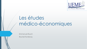 Les études médico-économiques. - Laboratoire de santé publique et