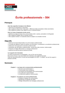 Ecrits professionnels (504)