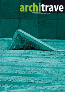 Mai 2015 - n° 184 revue professionnelle des architectes