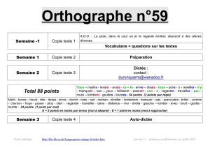 Orthographe n°59 - bla-bla cycle 3