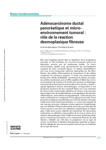 Adénocarcinome ductal pancréatique et micro