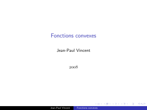 Fonctions convexes