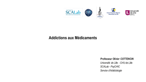 Addictions aux Médicaments - Professeur Olivier