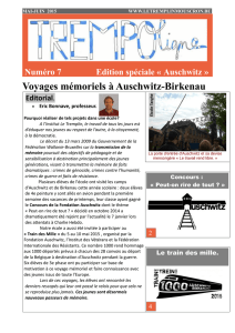 Voyages mémoriels à Auschwitz-Birkenau