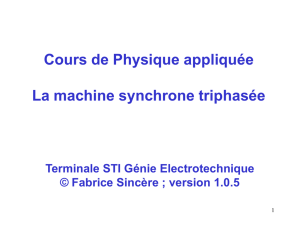 Machine synchrone triphasée