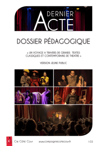 derNier aCTe - Cie Côté Cour