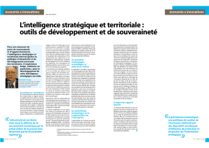 L`intelligence stratégique et territoriale : outils de