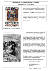 Histoire des Arts 4ème : Les Transformations de Paris au XIXème