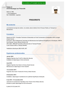 Recrutement CV FRIGORISTE - réf: 1602240654