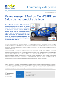 Andros Car ERDF au salon de l`automobile de Lyon