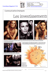 Cosmétique Magazine N° 96 - 01/03/2009 - 327