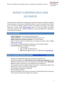 Budget européen 2014-2020 - Mouvement Européen – France
