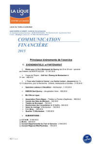communication financière 2015