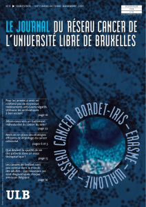 information scientifique - Institut Jules Bordet Instituut