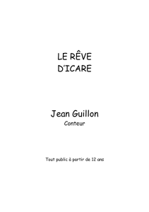 Le Rêve d`Icare - Jean GUILLON, conteur