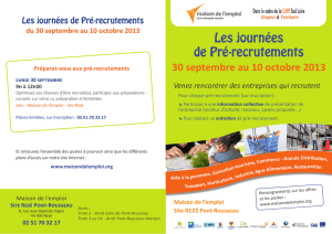 flyer Journées pre recrutements 2013