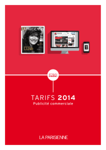 Tarifs 2014 - Les Tarifs de la Presse