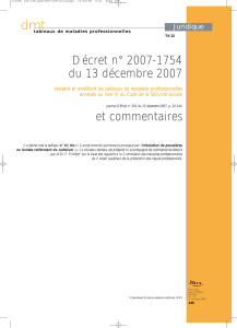 Décret n° 2007-1754 du 13 décembre 2007 et commentaires
