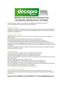 Conseiller(e)s clientèles B to B - h/f (Stage)