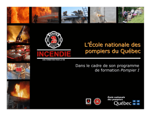 L`École nationale des pompiers du Québec L`École nationale des