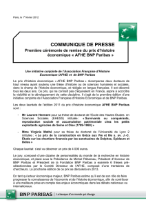 AFHE BNP Paribas - Association française d`histoire économique