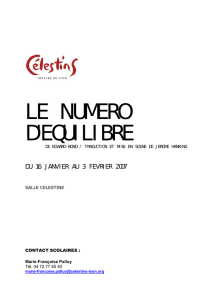 Dossier Pédagogique - Célestins, Théâtre de Lyon