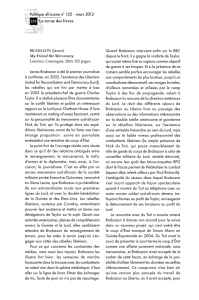 233 Politique africaine n° 125 - mars 2012 La revue des livres