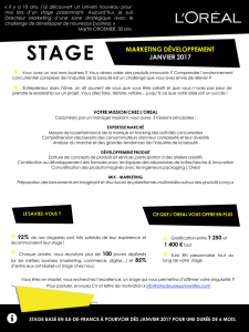 Stage Marketing Développement
