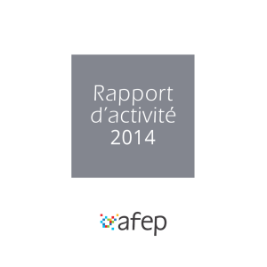 Rapport d`activité Afep 2014