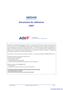 Document de référence 2007