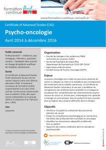 Psycho-oncologie