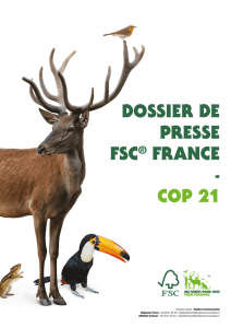 dossier de presse fsc® france - cop 21